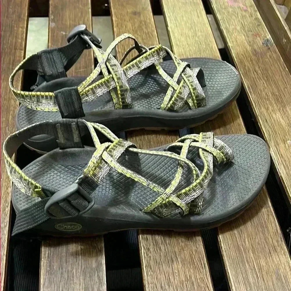 Chaco Women's Gray and Yellow Sandals - Picture 2 of 4